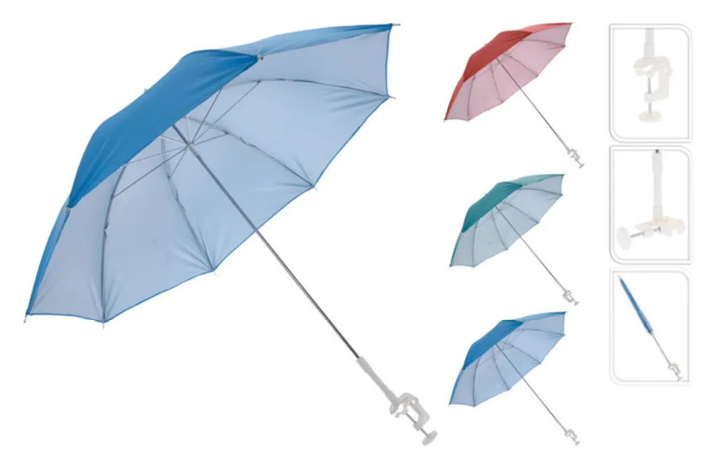 Meinposten Sonnenschirm Für Buggy Sonnenliege Balkonschirm Kinderwagen Ø 100 Cm UV Schutz(Türkis) 1 Meinposten Sonnenschirm Für Buggy Sonnenliege Balkonschirm Kinderwagen Ø 100 Cm UV Schutz(Türkis)