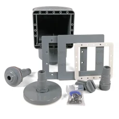 Pool Total Skimmer-Set Für Stahlwandbecken In Der Trendfarbe Grau