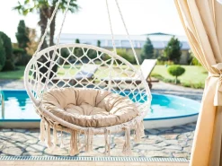 Hobbygarden Sitzkissen Garten Kissen Auflage Für Hängesessel Hängekorb Schaukel Ø 65cm STORK Beige -Garten- & Gewächshäuser Geschäft abc0ce41566cee7ec63eed11c6b063ee