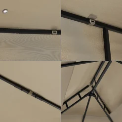 En.casa Festzelt Lanciano Pavillon Für Terrasse Oder Garten 400x300x265 Cm Anstellpavillon Gartenpavillon Sonnenschutz Mit Doppeldach Stahl Stahlgestell Beige -Garten- & Gewächshäuser Geschäft abc3cff43bc962e6a63a60abf6c01e05