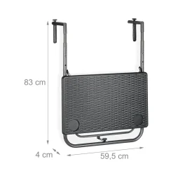 Relaxdays Balkonhängetisch Klappbar In Schwarz 13 Relaxdays Balkonhängetisch Klappbar In Schwarz -Garten- & Gewächshäuser Geschäft abe1e90204f6f5366275bebcda3f749e