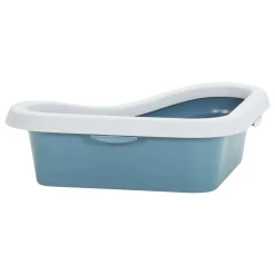 VidaXL Eck-Katzenklo Weiß Und Blau 56x40x14 Cm PP -Garten- & Gewächshäuser Geschäft abe7bacacef8966a0e6bf8529abf305e