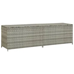 VidaXL Gartenbox Poly Rattan 200x50x60 Cm Grau