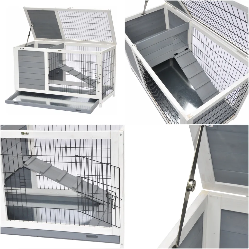 Nanook Meerschweinchenstall Easy Grau Weiß 3 Nanook Meerschweinchenstall Easy Grau Weiß – Bild 3