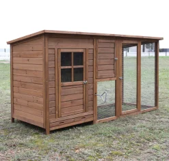 Zoopplier Hühnerstall Nr.07"Gockelstolz" Mit Nistkasten&Freilaufgehege Für 2-4 Hühner