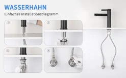 Aihom Wasserhahn Bad Schwarz, 360° Drehbar Waschtischarmatur, Einhebel Wasserhahn Bad Mit 2 Schläuche Einhebelmischer Waschbecken Armaturen Für Bad 23 Aihom Wasserhahn Bad Schwarz, 360° Drehbar Waschtischarmatur, Einhebel Wasserhahn Bad Mit 2 Schläuche Einhebelmischer Waschbecken Armaturen Für Bad -Garten- & Gewächshäuser Geschäft ac7af21e717a9e5d1b837bd23518dc6c