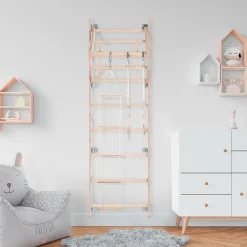 MAMOI® Klettergerüst Indoor, Sprossenwand Für Kinderzimmer, Turnringe Kinder Für Klettern, Kletterwand Und Spielgeräte, Turngeräte Mit Klimmzugstange Für Drinnen, Sportgeräte Ab 3 Jahren -Garten- & Gewächshäuser Geschäft ac7e5c32ea61f47bd2bb43ae20206d04