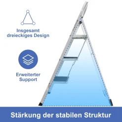 Meykoers Klapptritt Trittleiter 3 Stufen Eisen Stehleiter Mit Tragegriff, Mit Rutschfester Gummimatte Haushaltsleiter, Bis 150 Kg Belastbar -Garten- & Gewächshäuser Geschäft ac7f6e8ec752faddb7ee61f5ac0c3898