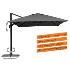 Schneider Schirme Schneider Ampelschirm RHODOS GRANDE Ca. 400 X 300 Cm, Anthrazit, Lieferung Ohne Wegeplatten 25 Schneider Schirme Schneider Ampelschirm RHODOS GRANDE Ca. 400 X 300 Cm, Anthrazit, Lieferung Ohne Wegeplatten -Garten- & Gewächshäuser Geschäft ac83e16471b93b44c34bb2acb047c4c3