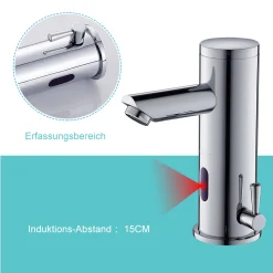 Auralum Badarmatur Wasserhahn Mit Infrarot Sensor Fürs Bad Waschbeckenarmatur Mit Sensor Fürs Badezimmer -Garten- & Gewächshäuser Geschäft ac8c28035b40895bba6d2164df869ca8