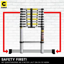 Craftfull Alu Teleskopleiter - Anlege - Leiter - Aluleiter - Stehleiter - Mehrzweckleiter - (3.2 Meter) 15 Craftfull Alu Teleskopleiter - Anlege - Leiter - Aluleiter - Stehleiter - Mehrzweckleiter - (3.2 Meter) -Garten- & Gewächshäuser Geschäft ac98ec2f94b4186b3a2f44250ce667f6