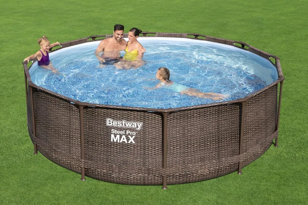 BESTWAY 56709 Steel Pro Max Frame Pool Set Rund Filterpumpe Leiter Braun 366x100 31 BESTWAY 56709 Steel Pro Max Frame Pool Set Rund Filterpumpe Leiter Braun 366x100 – Bild 31