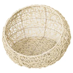 Pawhut Katzenbett Aus Rattan Katzenhöhle Mit Kissen Katzenkorb Hundebett Katzenschlafplatz Hundehütte Tierbett Für Katzen Hunde Beige Ø56 X 35 Cm -Garten- & Gewächshäuser Geschäft ad21b2feccc3b81afbfe1039b2594041