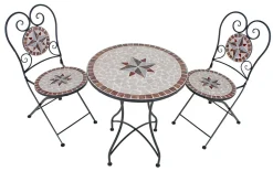 Garden Pleasure Balkonset 3tlg. Mosaik AMARILLO -Garten- & Gewächshäuser Geschäft ad41369228039de624e1b6d6743039c7