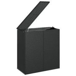 VidaXL Garten-Kissenbox PE Rattan 100x49x103,5 Cm Schwarz -Garten- & Gewächshäuser Geschäft ad4ab64c788fb5389e89a8747945fb26