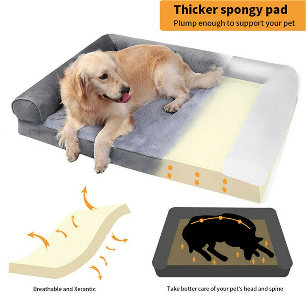 Bingopaw WISFOR Hundesofa Orthopädisch Hundebett Hundecouch Für Große Hunde, Wasserfest Waschbar Bezug Abnehmbar XL: 120x90x20cm 6 Bingopaw WISFOR Hundesofa Orthopädisch Hundebett Hundecouch Für Große Hunde, Wasserfest Waschbar Bezug Abnehmbar XL: 120x90x20cm – Bild 6