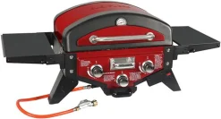 El Fuego Gasgrill / Tischgrill Medison Rot Grillfläche 49x33,5cm