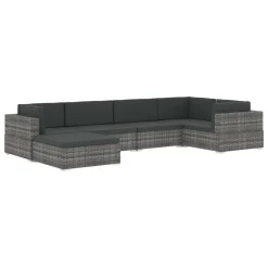 VidaXL Modular-Sofa-Eckteil 1 Stk. + Auflagen Poly Rattan Schwarz -Garten- & Gewächshäuser Geschäft adbf30a77d959f808ba21c9d642d2894