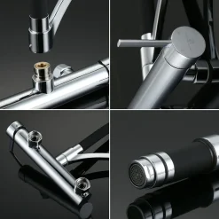 Homelody Wasserhahn Küche Wandmontage Schwarz,180° Drehbar Silikon In Lebensmittelqualität Wand Küchenarmatur Wandarmatur Flexibel Ausziehbarer, Spültischarmatur Für Küche Messing -Garten- & Gewächshäuser Geschäft add188a31ed44ef2e2aaf1a8dff33bdb