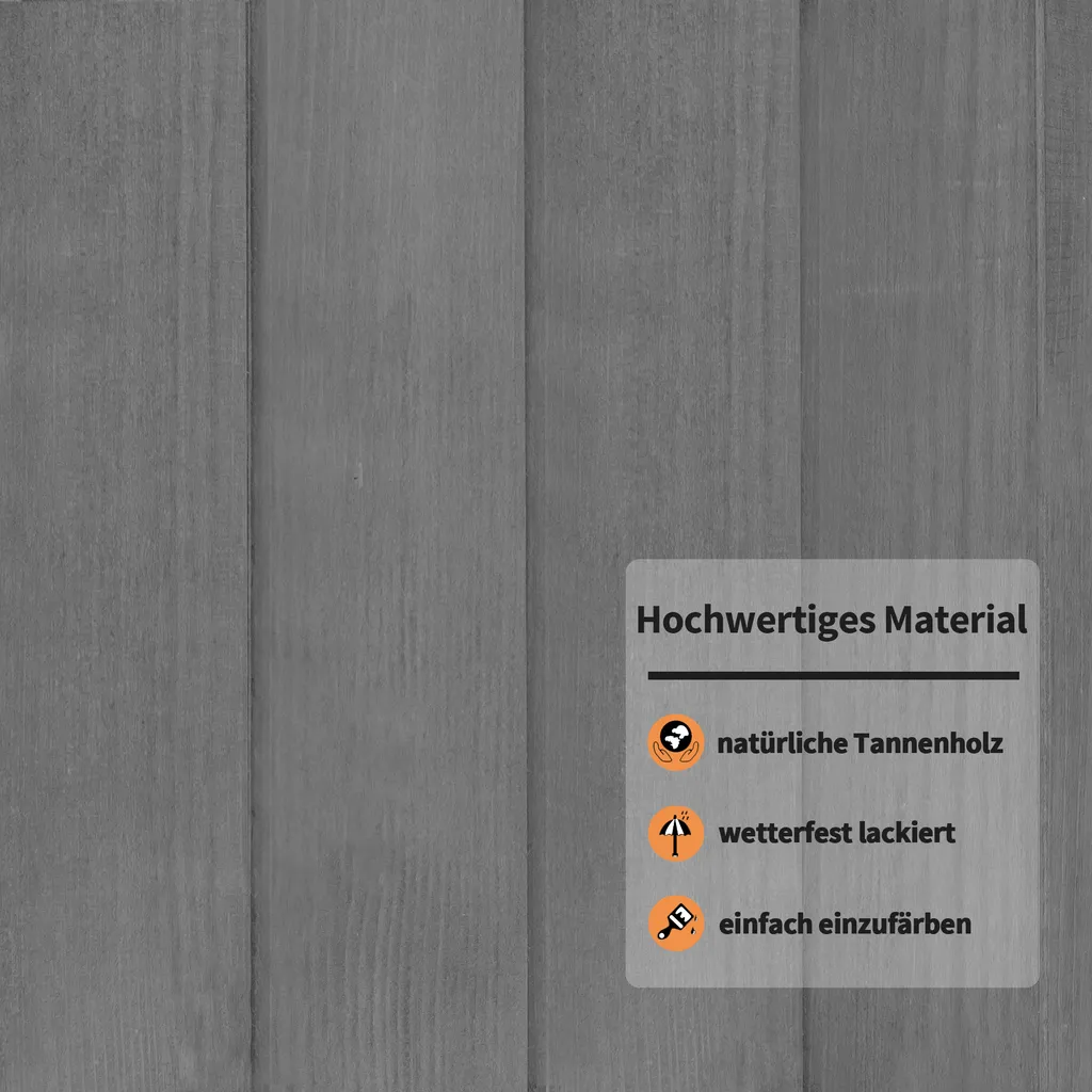 M MCombo Gewächshaus Frühbeet Aus Holz, Für Balkon & Garten, Klein Treibhaus Greenhouse Aufsatz Kasten Winterfest, 46*76*110cm, 0760 (Grau) 7 M MCombo Gewächshaus Frühbeet Aus Holz, Für Balkon & Garten, Klein Treibhaus Greenhouse Aufsatz Kasten Winterfest, 46*76*110cm, 0760 (Grau) – Bild 7
