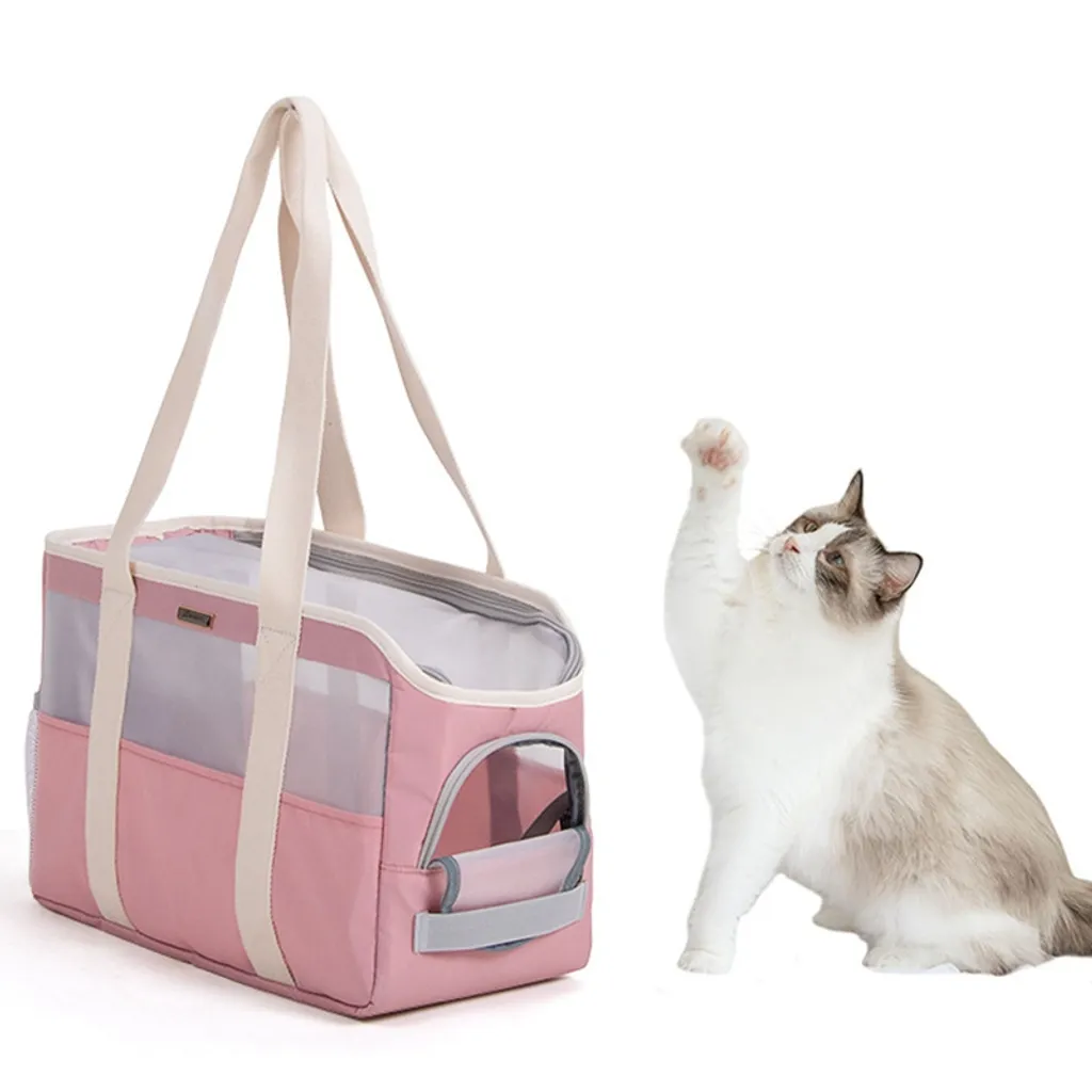 Jefety Hundetasche Hundebox Transporttasche Für Hunde Katzen,40 X 20 X 26 Cm Rosa 1 Jefety Hundetasche Hundebox Transporttasche Für Hunde Katzen,40 X 20 X 26 Cm Rosa