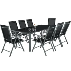 Tectake Aluminium Sitzgruppe 8+1 - Dunkelgrau -Garten- & Gewächshäuser Geschäft adf7efb4010dfd3c31c86c72fa7d68e8