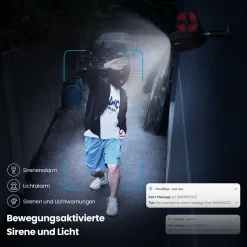 IeGeek 2K Solar Überwachungskamera Aussen Akku, Outdoor Kamera Wlan Mit PIR Bewegungsmelder, Sirene/lichtalarm, Personen/Autoerkennung, Farbnachtsicht, 2-Wege-Audio, Arbeit Mit Alexa, IP65 -Garten- & Gewächshäuser Geschäft ae1e30ea0305fe5d1e91e2db25d4dcbf