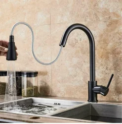 Besttowe 360° Drehung Ausziehbar Küchenarmatur Wasserhahn Spültisch Mischbatterie Schwarz -Garten- & Gewächshäuser Geschäft ae45fb990489cfca26e0b8a1d3f0bdcb