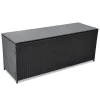 VidaXL Garden-Auflagenbox Schwarz 150x50x60 Cm Poly Rattan