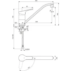 Ideal Standard Einhebel-Küchenarmatur CERAFIT DN 15, BlueStart Chrom -Garten- & Gewächshäuser Geschäft ae66e4c338f96d0206305c9a6364346b