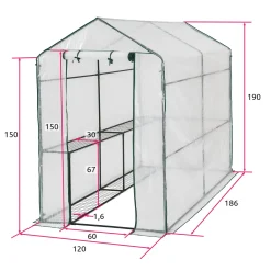 Tectake Gewächshaus Mit Plane - Weiß -Garten- & Gewächshäuser Geschäft ae732d5c9d7c0bfa639bad813d93f5c7