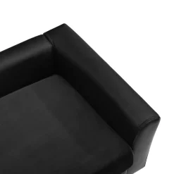 VidaXL Hundesofa Schwarz 60x43x30 Cm Plüsch Und Kunstleder -Garten- & Gewächshäuser Geschäft ae9c3a025f5211a25fabbf8d31abb731