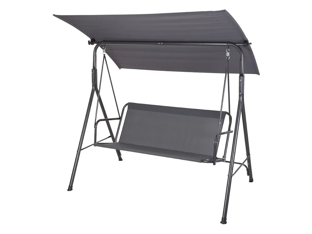 Mirjan24 Gartenschaukel Hosaya, Terrase, Gartenmöbel Terrasemöbel, Hollywoodschaukeln (Farbe: Grau) 2 Mirjan24 Gartenschaukel Hosaya, Terrase, Gartenmöbel Terrasemöbel, Hollywoodschaukeln (Farbe: Grau) – Bild 2