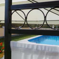 Swing&Harmonie LED - Garten Pavillon Milano 3x4m Pavillion Solar Beleuchtung Pavilion Gartenzelt Designer Pavilon - Creme -Garten- & Gewächshäuser Geschäft aed37bae35f36c98427efcf87b54ccc5