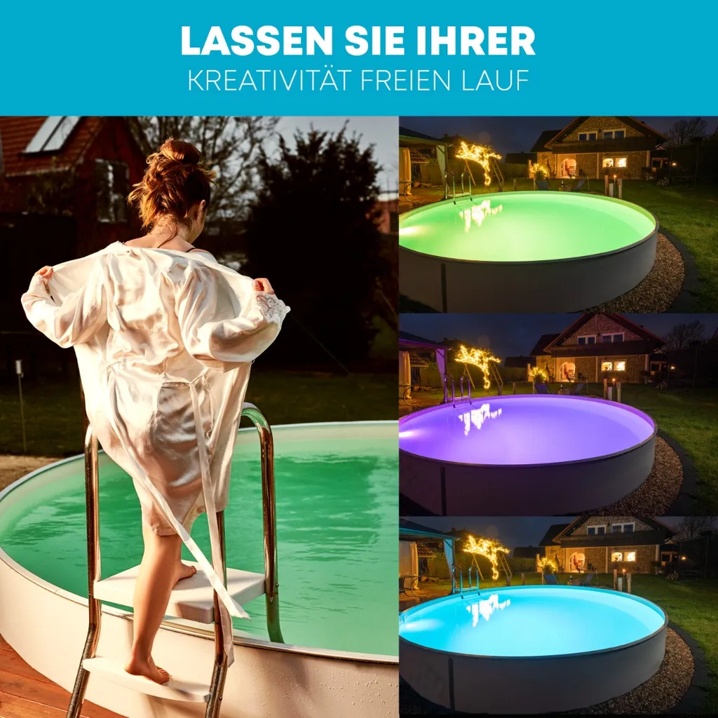 Paradies Pool LED Einhänge Scheinwerfer 8 W Pool Schwimmbad Beleuchtung RGB Trafo 8 Paradies Pool LED Einhänge Scheinwerfer 8 W Pool Schwimmbad Beleuchtung RGB Trafo – Bild 8