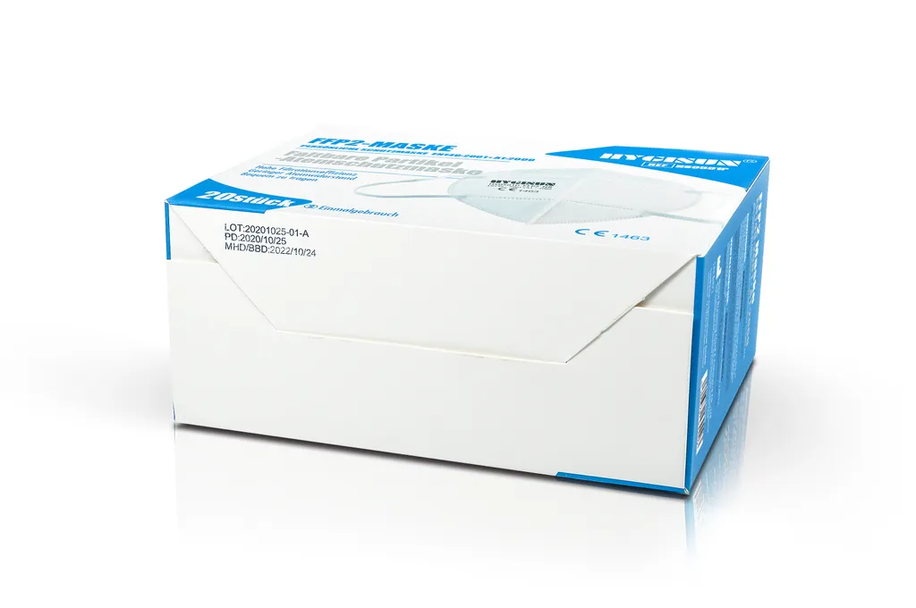 Sunbeam International GmbH HYGISUN FFP2 Atemschutzmaske Weiss, 20 VE 5 Sunbeam International GmbH HYGISUN FFP2 Atemschutzmaske Weiss, 20 VE – Bild 5