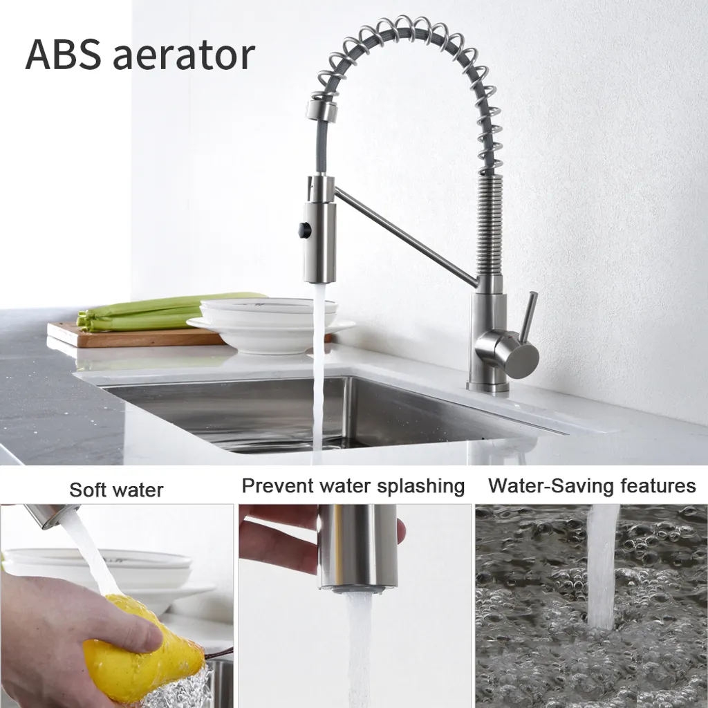 Homelody Wasserhahn Küche Spiralfederarmatur Mit Ausziehbar Brause Küchenarmatur Mit 2 Strahlen Mischbatterie Küche Armatur 360° Küche Spiralfederarmatur Spültischarmatur Für Küche 4 Homelody Wasserhahn Küche Spiralfederarmatur Mit Ausziehbar Brause Küchenarmatur Mit 2 Strahlen Mischbatterie Küche Armatur 360° Küche Spiralfederarmatur Spültischarmatur Für Küche – Bild 4