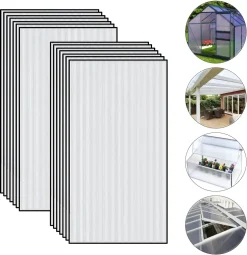 Razadirekt 14 X Polycarbonatplatten PC MW 4 MM KLAR 610X1220 Mm