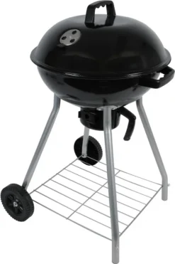 BBQ Collection Holzkohlegrill, Kugelgrill Rundgrill Ø 45 X 83 Cm Mit Deckel, Stabiler Standgrill Auf Rädern Mit Abnehmbarem Aschekasten & Ablagegitter, Schwarz -Garten- & Gewächshäuser Geschäft aefdfb9bd53d6773951e9ec539bd21f9