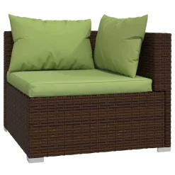 VidaXL 2-Sitzer-Sofa Mit Kissen Braun Poly Rattan -Garten- & Gewächshäuser Geschäft af3cdd929c37ba28f704535b7a66148a