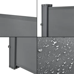 Pro-Tec Seitenmarkise 180 X 300 Cm Mittelgrau Sichtschutz Markise Sonnen- & Windschutz -Garten- & Gewächshäuser Geschäft af3d1fd5e09b93e8abb9f37d64b6da1d