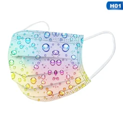 Jinaishop 50 Stück Einwegmaske Dreischichtige Schutzmaske Für Erwachsene, Wassertropfen-Druckmuster, Maske Für Erwachsene 4 Farbe -Garten- & Gewächshäuser Geschäft af4013ed2ab5aeea0f613ac9f81456e3