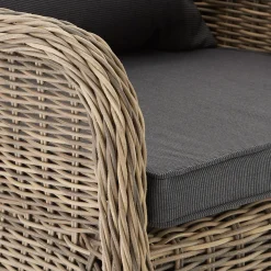 Tectake 4 Rattansessel Mit Aluminiumgestell Inkl. Sitzkissen Und Rückenkissen - Natur -Garten- & Gewächshäuser Geschäft af611350933ffa62bacc6f191af04077