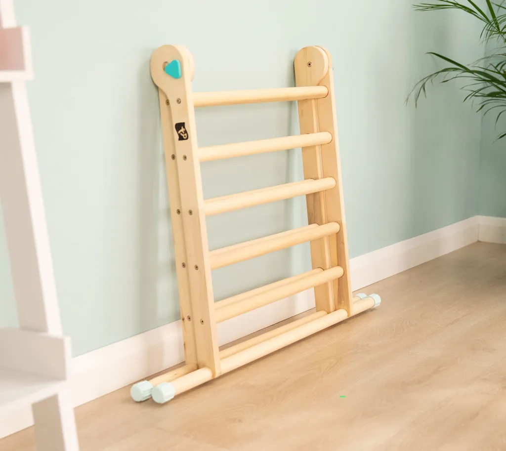 TP Toys Holz Kletterdreieck Klettergerüst Kinder Indoor Natur 91x78 Cm 4 TP Toys Holz Kletterdreieck Klettergerüst Kinder Indoor Natur 91x78 Cm – Bild 4