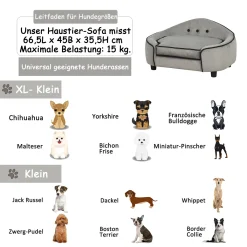 PawHut Haustiersofa, Hundebett, Hundematte, Hundesofa, Naturholz+Plüsch, Grau, 66,5 X 45 X 35,5 Cm 15 PawHut Haustiersofa, Hundebett, Hundematte, Hundesofa, Naturholz+Plüsch, Grau, 66,5 X 45 X 35,5 Cm -Garten- & Gewächshäuser Geschäft af754ec757a3e948e5c2d6ba8f4383fd