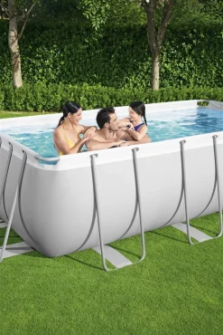 Bestway Power Steel Frame Rectangular Pool Set 56442 404 X 201 X100 Cm -Garten- & Gewächshäuser Geschäft af75b53212fba4a2072a742db64268bc