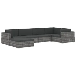 VidaXL Modular-Sofa-Mittelteil 1 Stk. + Auflagen Poly Rattan Schwarz -Garten- & Gewächshäuser Geschäft af8e4fa93f14518d57b8d147028af206