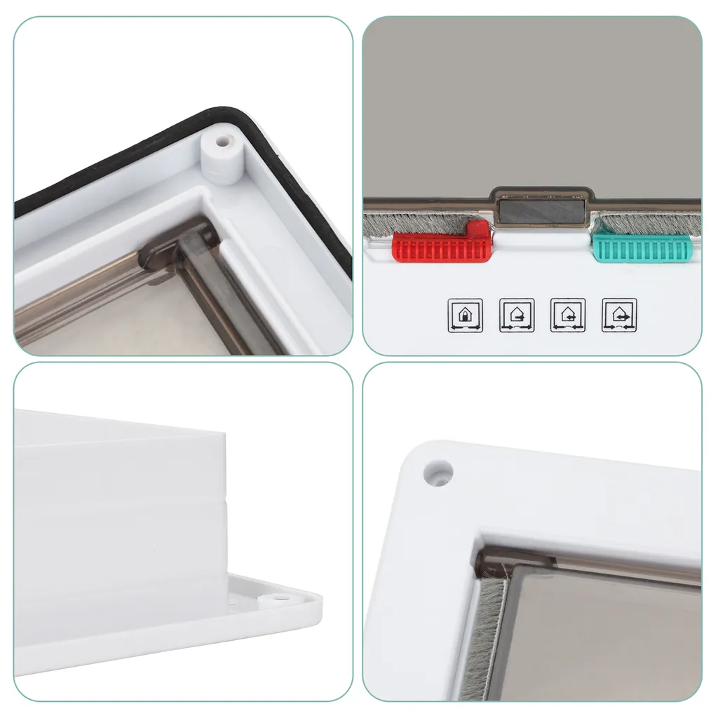 EINFEBEN Katzenklappe Katzenklappen Haustiertür Katzentür 4 Wege Für Hunde Hundeklappe Für Katzen 6 EINFEBEN Katzenklappe Katzenklappen Haustiertür Katzentür 4 Wege Für Hunde Hundeklappe Für Katzen – Bild 6