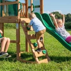 Backyard Discovery Spielturm Buckley Hill Aus Holz | XXL Spielhaus Für Kinder Mit Rutsche, Schaukel Und Kletterleiter | Stelzenhaus Für Den Garten -Garten- & Gewächshäuser Geschäft afd17e8b8feb29457de61896bc5d7e7c