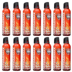 Reinold Max 12x Feuerlösch Spray Feuerlöscher Löschspray Auto Camping Grillen 750ml